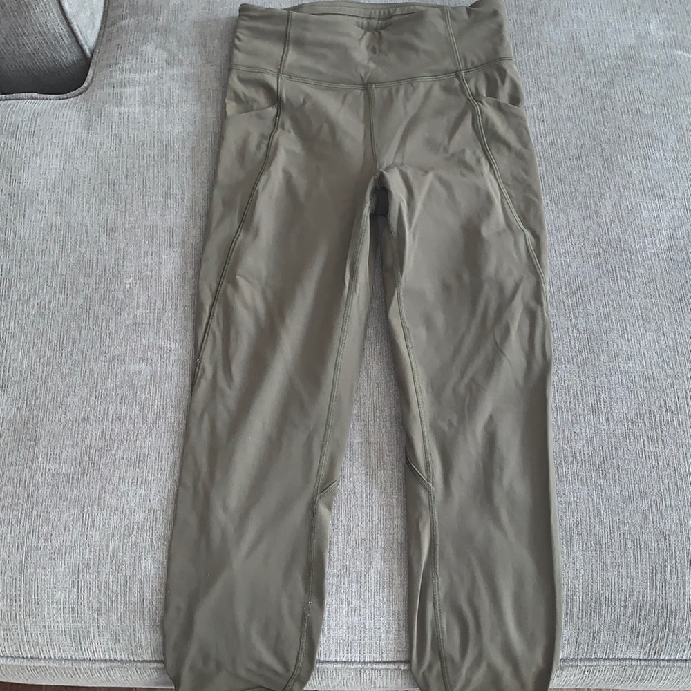 Lululemon dark green leggings